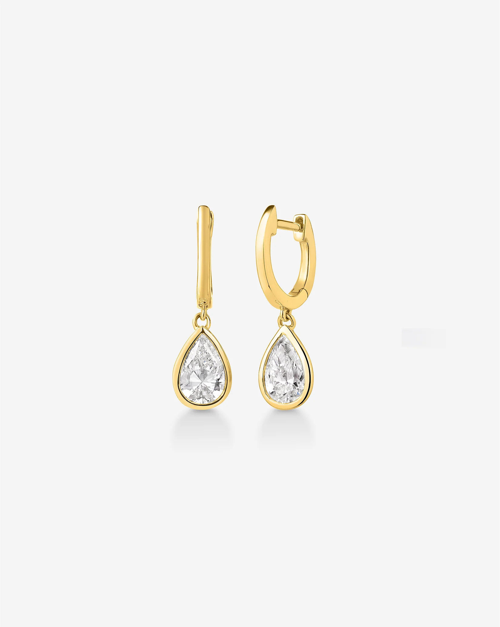 Framed Lab Diamond Drop Earrings | Ring Concierge
