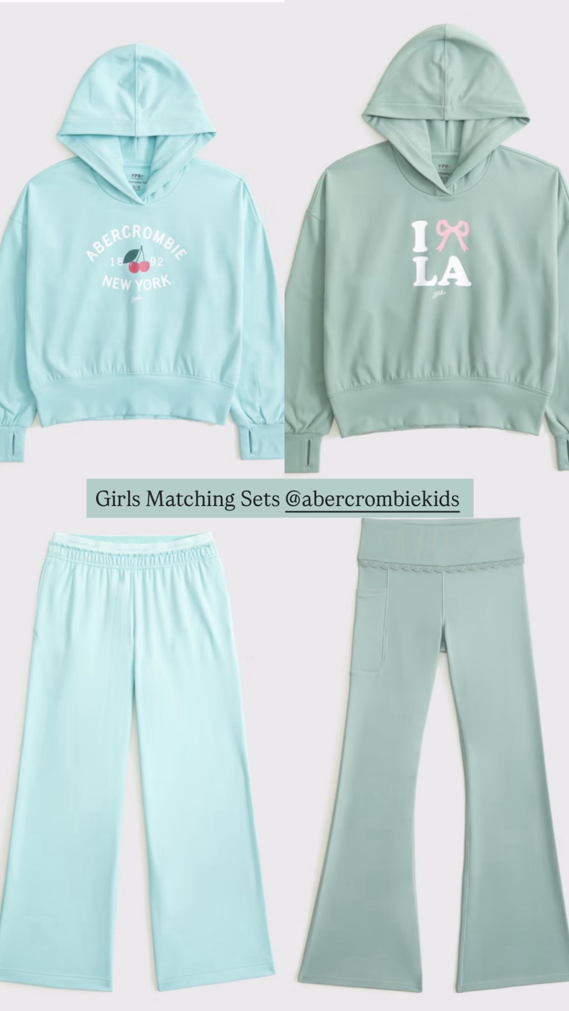 Girls Matching sets at Abercombie Kids - both currently on sale

#LTKKids #LTKootd