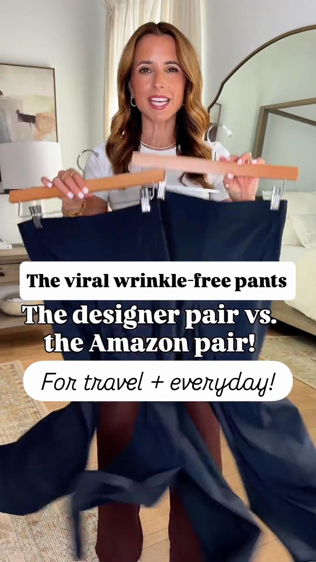 Ruti on the loose pants vs. Amazon pair! Use code Welcome45 on Ruti pants! Travel pants. Travel outfit. Everyday outfit. Elevated casual outfit. Barrel leg pants. Ribbed white t-shirt in XXS. Airport outfit. Mom outfit. Summer outfit. Fall outfit.

*The Ruti are 100% worth the splurge if in your budget! Wrinkle free fabric that comes in petite, standard, and long. I prefer standard length in these and I am 5’3. These have an effortless drapery and tailored look to them. Wearing size 0 standard length.

*The Amazon pair is a great budget-friendly alternative but not as tapered or tailored of a fit. These do not come in length options. I prefer folding the waistband over to being the length up a little bit. Wearing XS.

#LTKootd #LTKTravel #LTKPetite
