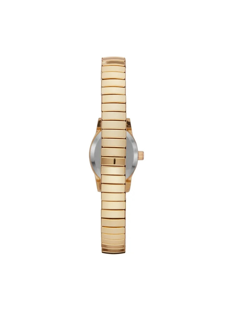 Time & Tru Women's Wristwatch: Gold Tone Oval Case, Easy Read Dial, Expansion Band (FMDOTT008) | Walmart (US)