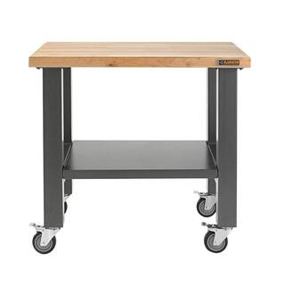 Gladiator 3 ft. Mobile Workbench with Hardwood Top GAMW36HWEG - The Home Depot | The Home Depot