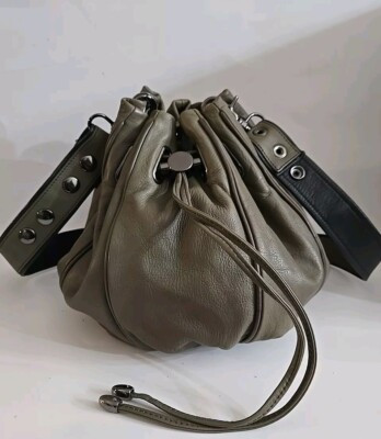 MIMCO SASH COCOON LEATHER BAG SAGE GREEN $349 | eBay AU