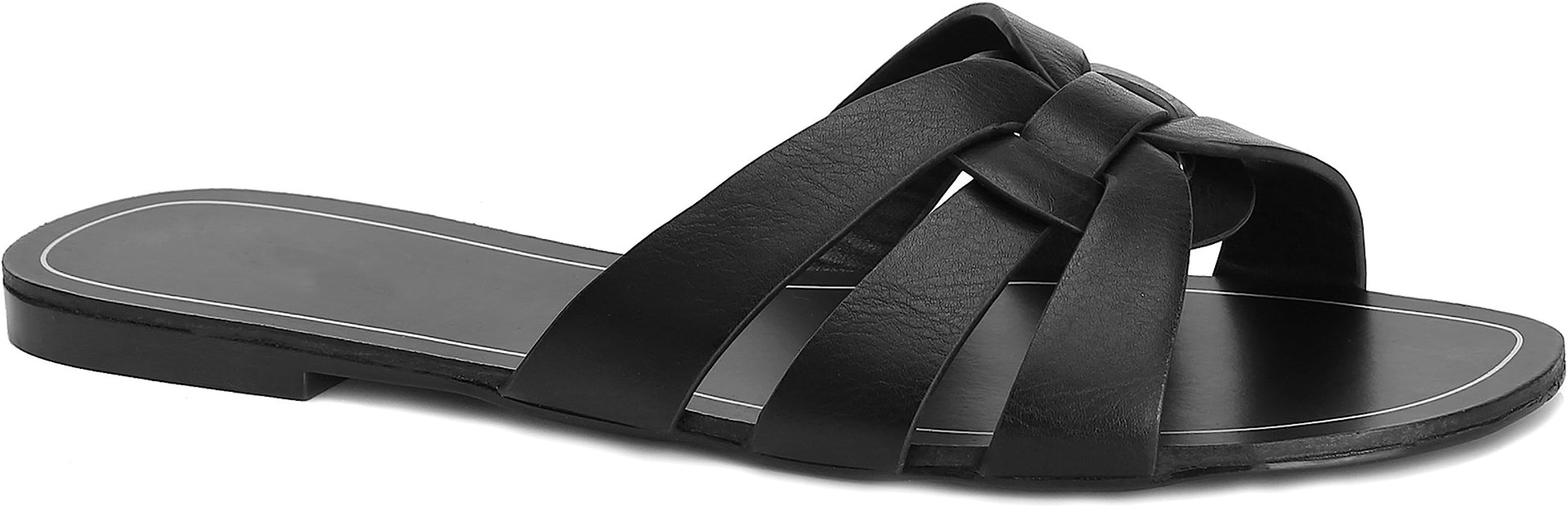 Womens Slip on Flats Slide Sandal | Amazon (US)