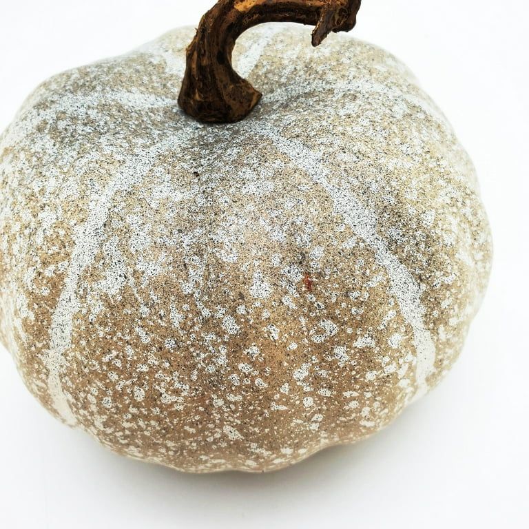 Harvest Small Gray Speckled Foam Pumpkin Decoration, 6 in Dia x 5 in H, Way to Celebrate | Walmart (US)