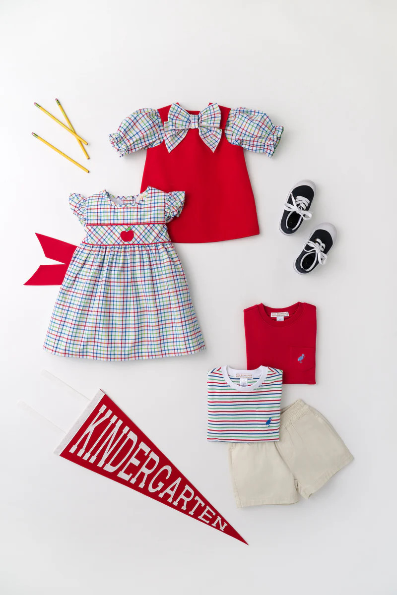 Beatrice Bow Blouse- Kindness Wins Windowpane | The Beaufort Bonnet Company