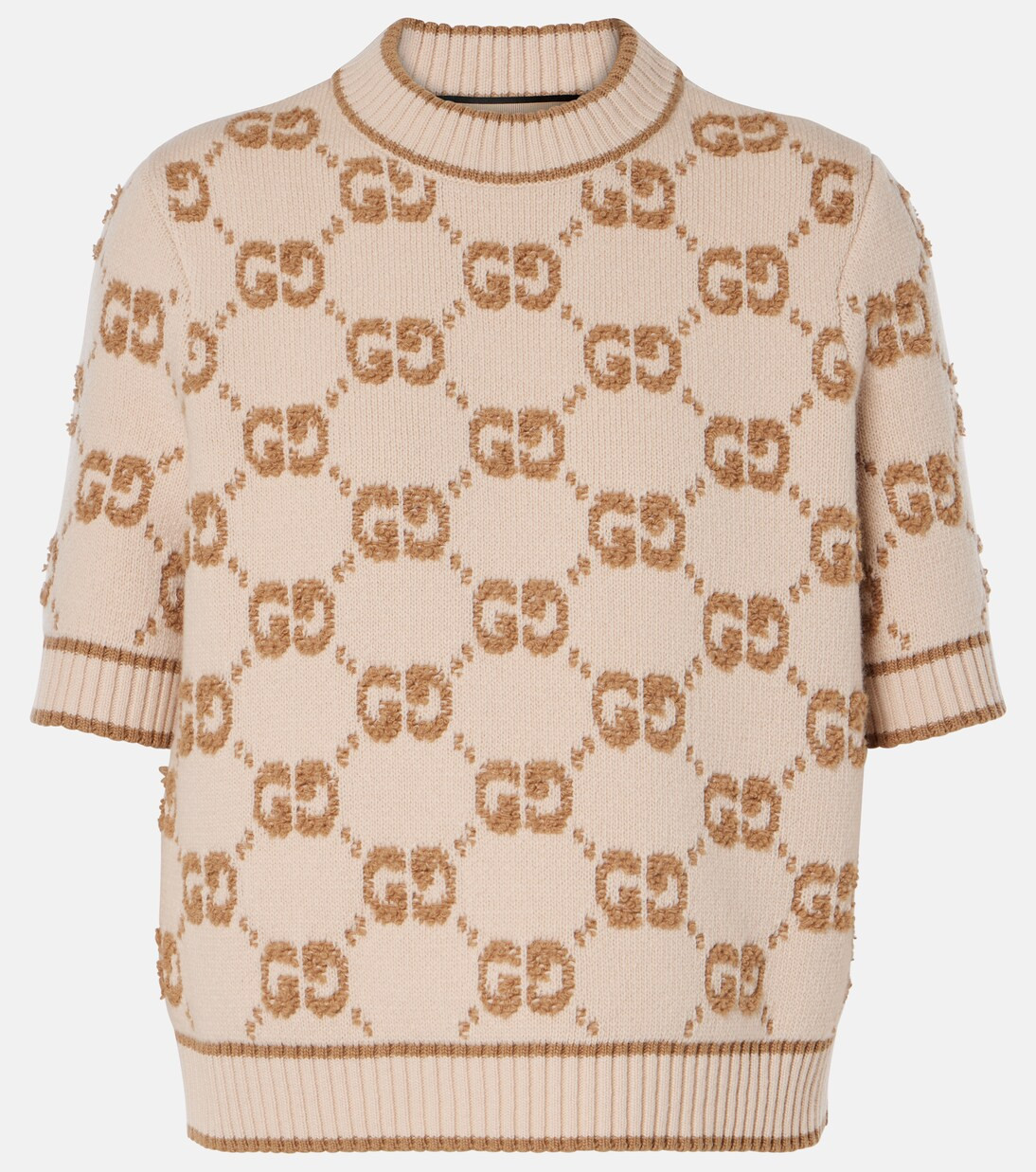 GG jacquard wool bouclé top | Mytheresa (US/CA)