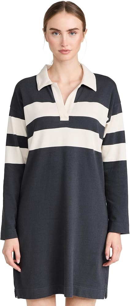 Faherty Women's Rugby Jersey Polo Dress | Amazon (US)