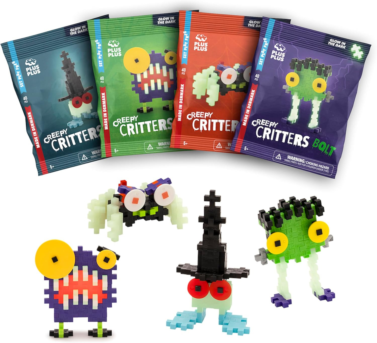 PLUS PLUS Creepy Critters Fun Pack - 3D Puzzle Building Block Set | Amazon (US)