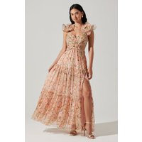 ASTR the Label | Fritillaria Floral Maxi Dress in Coral floral | Size XS | ASTR The Label (US)