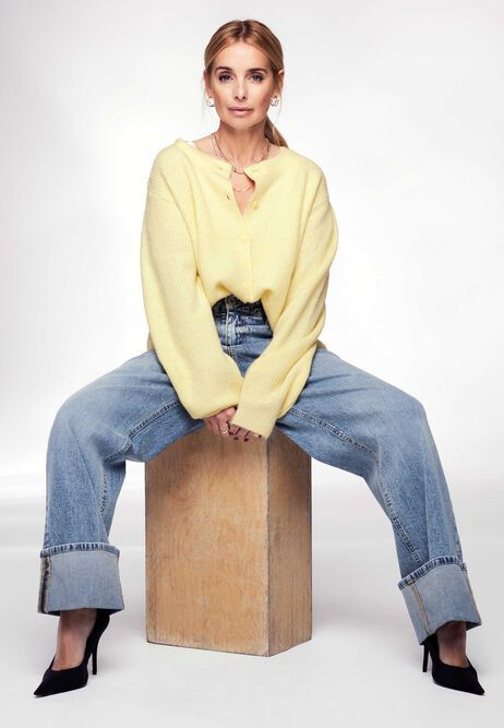 Womens Lemon Yellow Plain Ribbed Cardigan | Peacocks