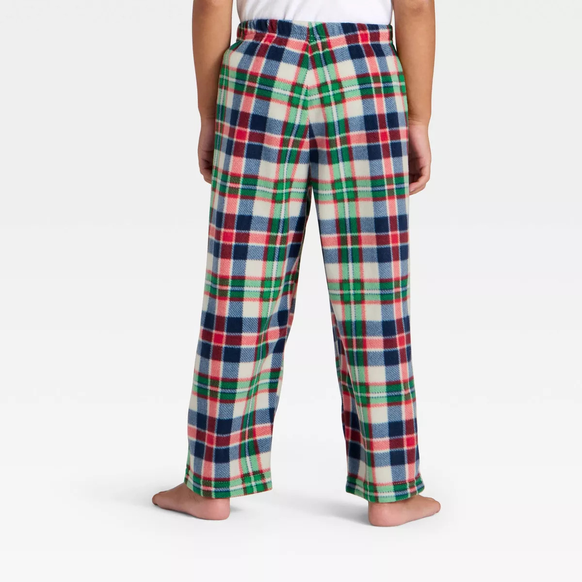 Toddler Plaid Microfleece Holiday Matching Family Pajama Pants - Wondershop™ Cream 3T | Target