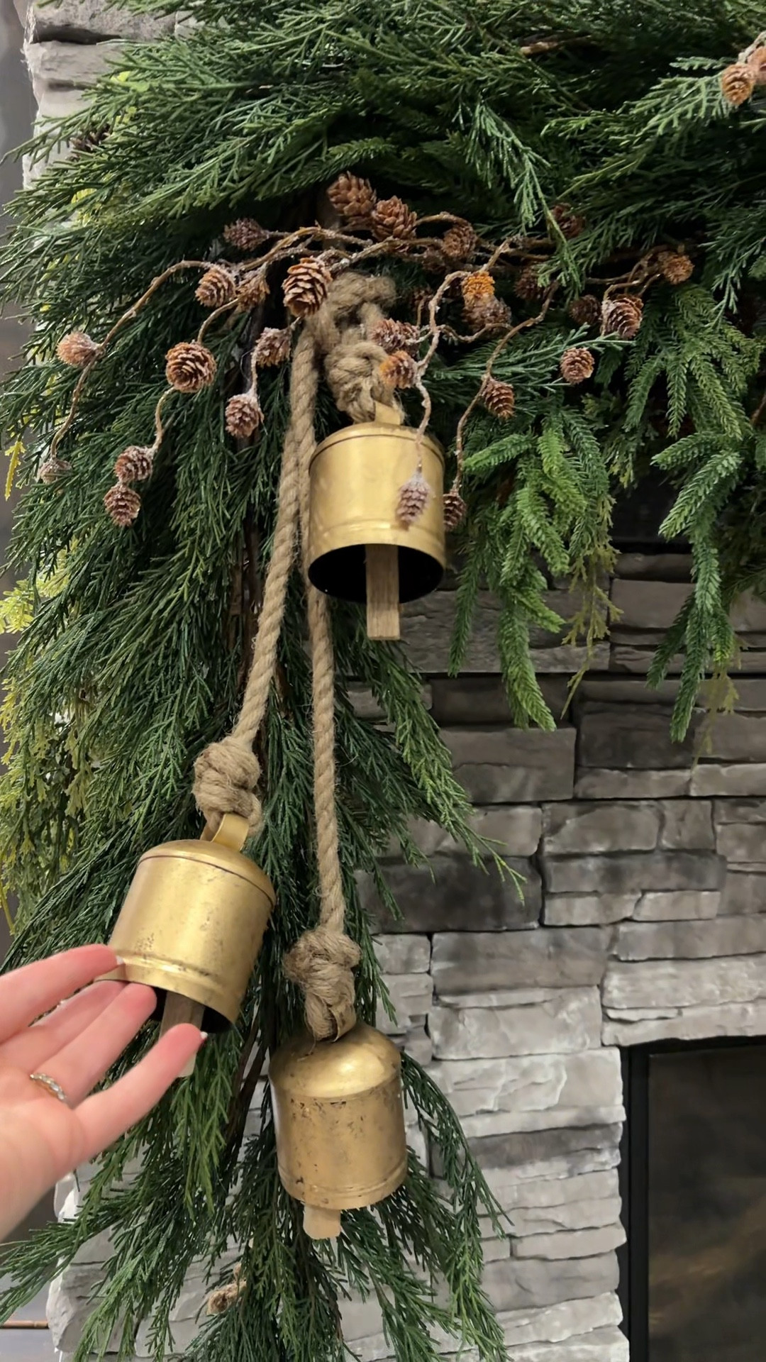 my holiday garland is up for christmas 

2 from crate and barrel on each side on mantel meeting in the middle of
1 from Luxe B Co
2 from Michael’s 

#LTKHoliday #LTKSeasonal