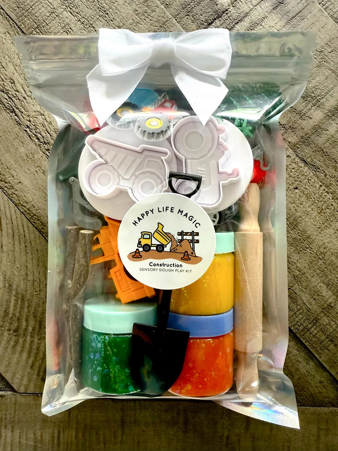 Mini Trucks Play Dough Kit, Kids Christmas Present,gift for Boys,construction Party Favors, Toddl... | Etsy (US)