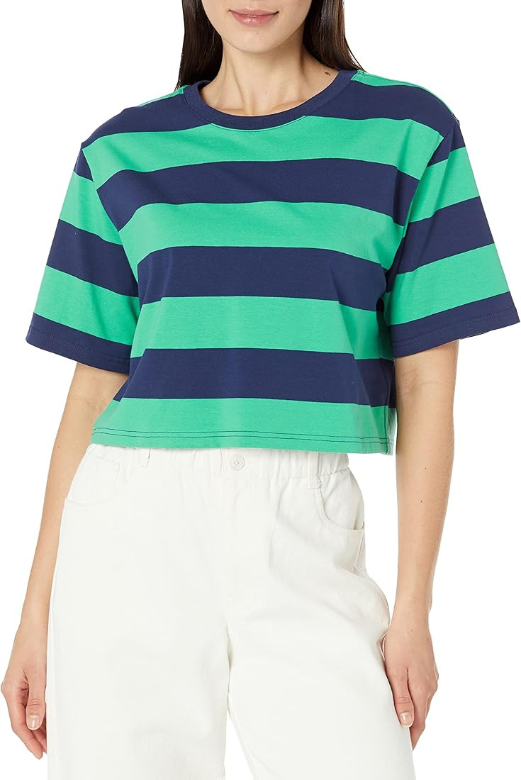 The Drop Women's Sydney Short-Sleeve Cropped Crewneck T-Shirt | Amazon (US)