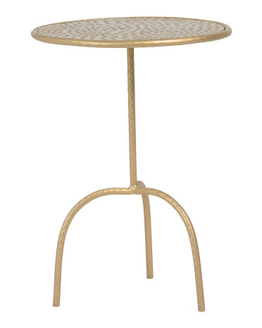 18X24 Hammered Metal Side Table | TJ Maxx