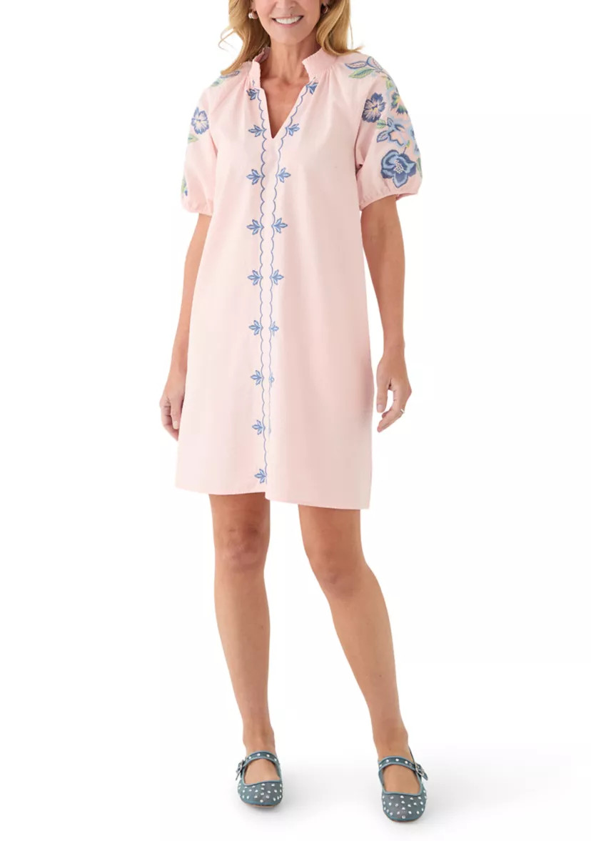 Women's Short Sleeve Textured Mini Dress | Belk