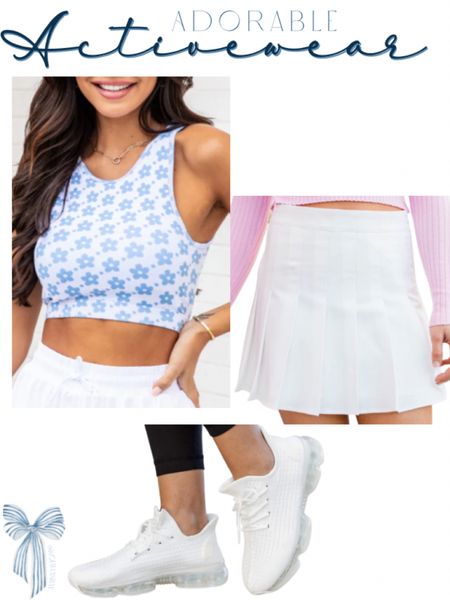 Adorable activewear outfit for spring 2023! tennis outfit ideas that are cute and preppy! Fun pickle ball outfit inspo! 🏸

#LTKunder100 #LTKFind #LTKSeasonal