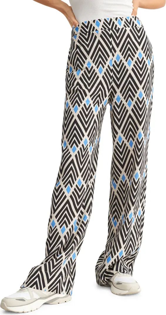 MANGO Geometric Print Pull-On Pants | Nordstrom | Nordstrom