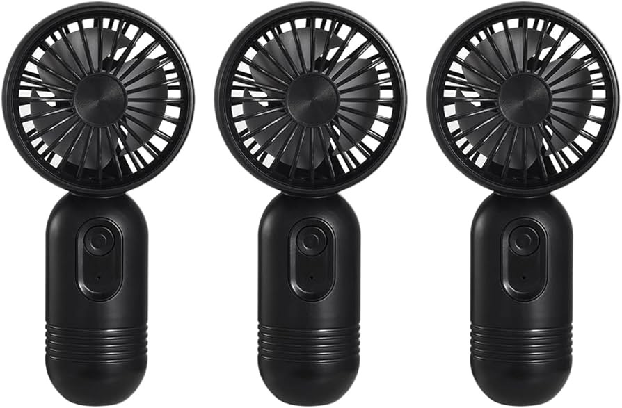 3Packs of Mini Portable Fan, Small Handheld Fan, USB Battery Powered Personal Eyelash Fan with 3 ... | Amazon (US)