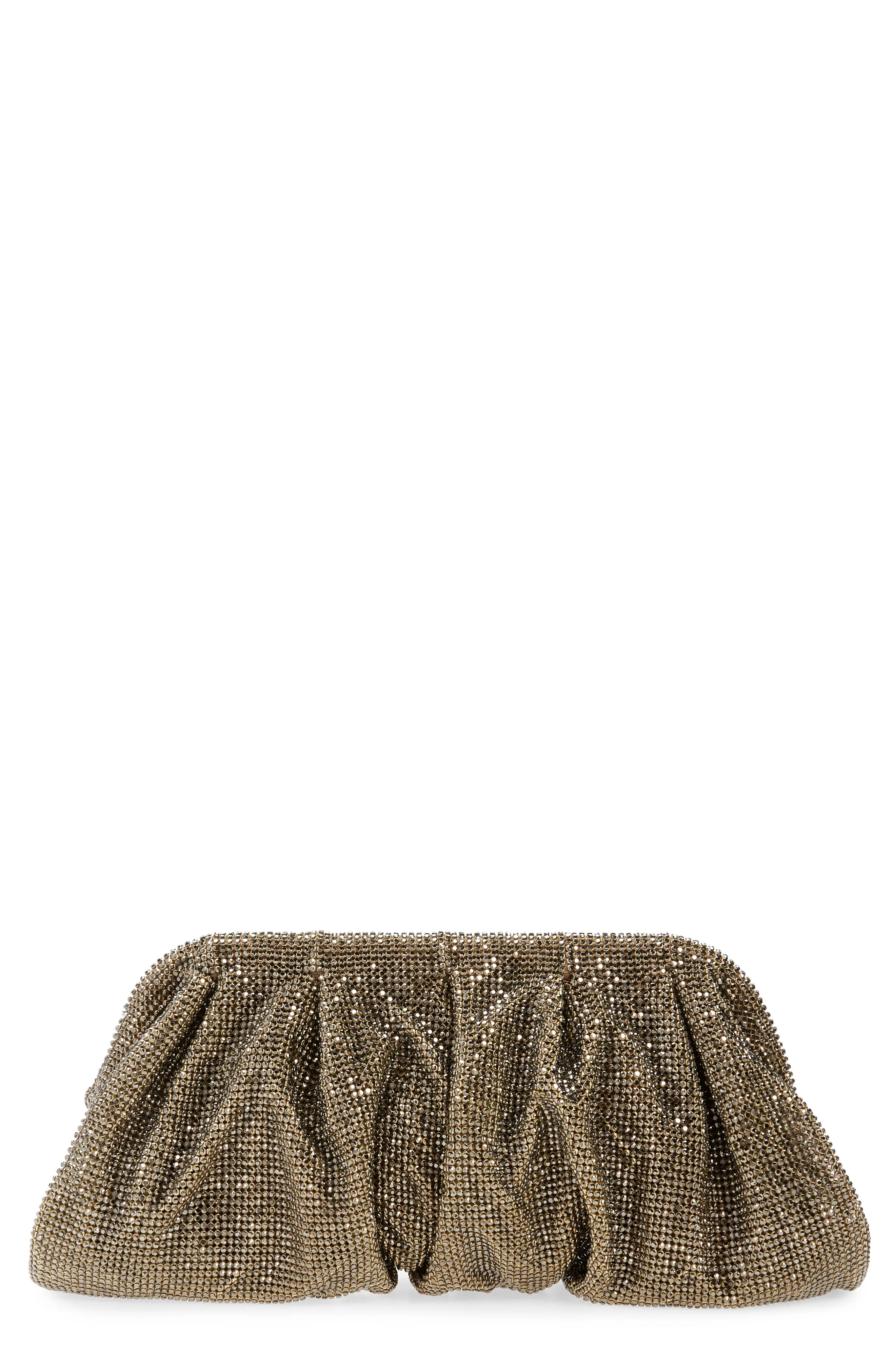 Benedetta Bruzziches La Grande Crystal Mesh Clutch in Hematite at Nordstrom | Nordstrom