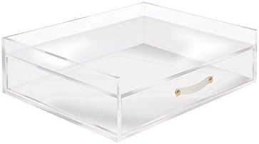 Amazon.com : russell+hazel Acrylic Inbox + Drawer Organizer, Clear, 12.5” x 10.5” x 3.75” :... | Amazon (US)