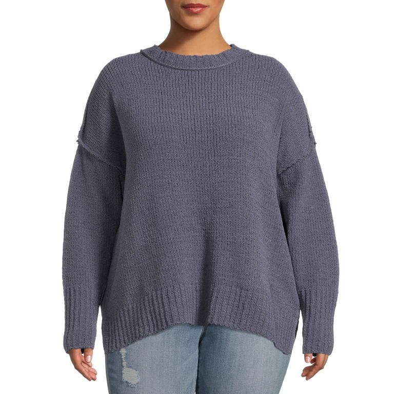 Terra & Sky Women's Plus Size Chenille Crewneck Sweater | Walmart (US)