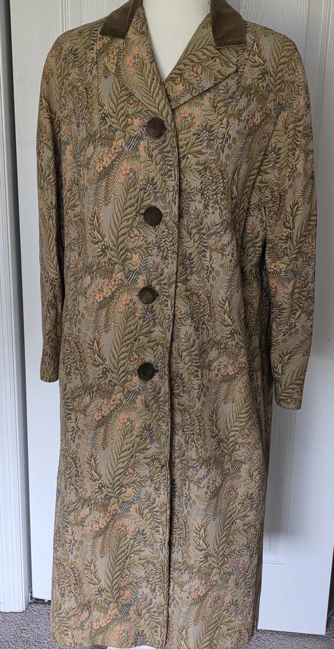 1960s 1970s Tapestry Coat - Etsy | Etsy (US)