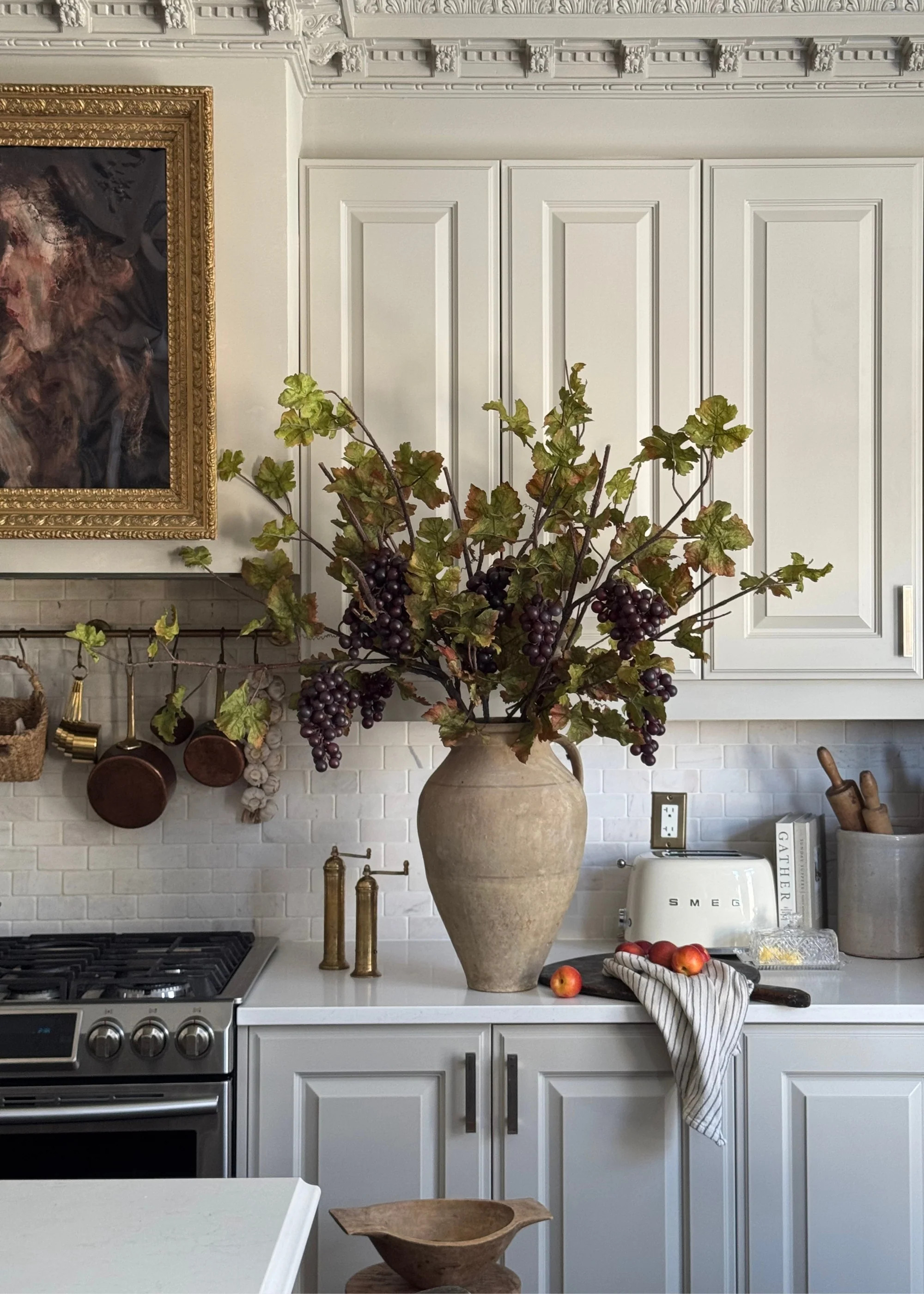 Grape Branch with Leaves - 43" | Faux, Fall | Afloral | Afloral