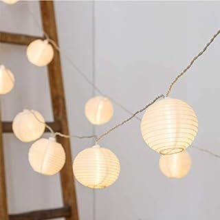 TIGOMOOV Mini Lantern Lights String Outdoor, 3 Inch Globe Lantern String Lights for Bedroom -20CT... | Amazon (US)