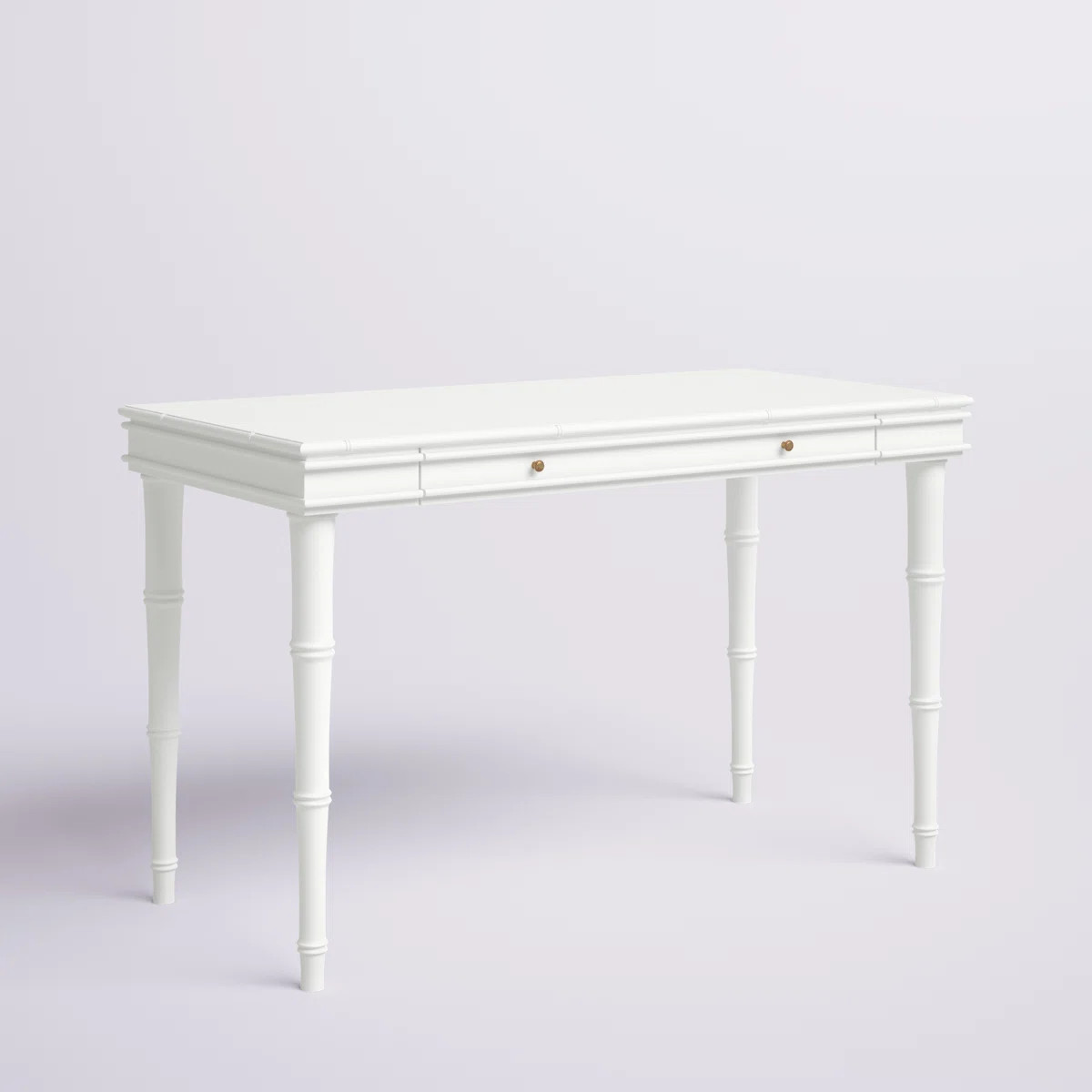 Modern Charboneau Writing Desk – Elegant Solid Wood with Tapered Legs & Soft-Close Drawer for H... | Wayfair North America