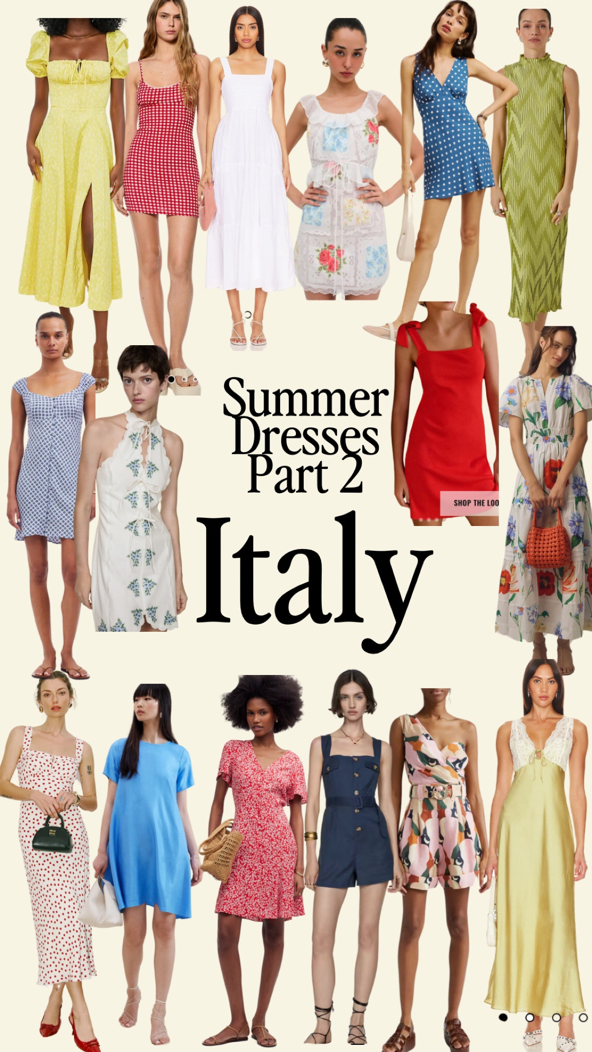 Italy Dresses for Spring/Summer 🇮🇹✈️ 

#LTKStyleTip #LTKTravel