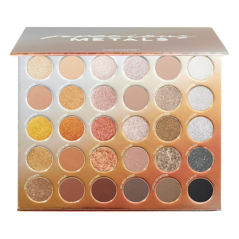 ColourPop Eyeshadow Palette - Eye Makeup Palette with Matte, Metallic, Matte Sparkle & Glitter Fi... | Amazon (US)