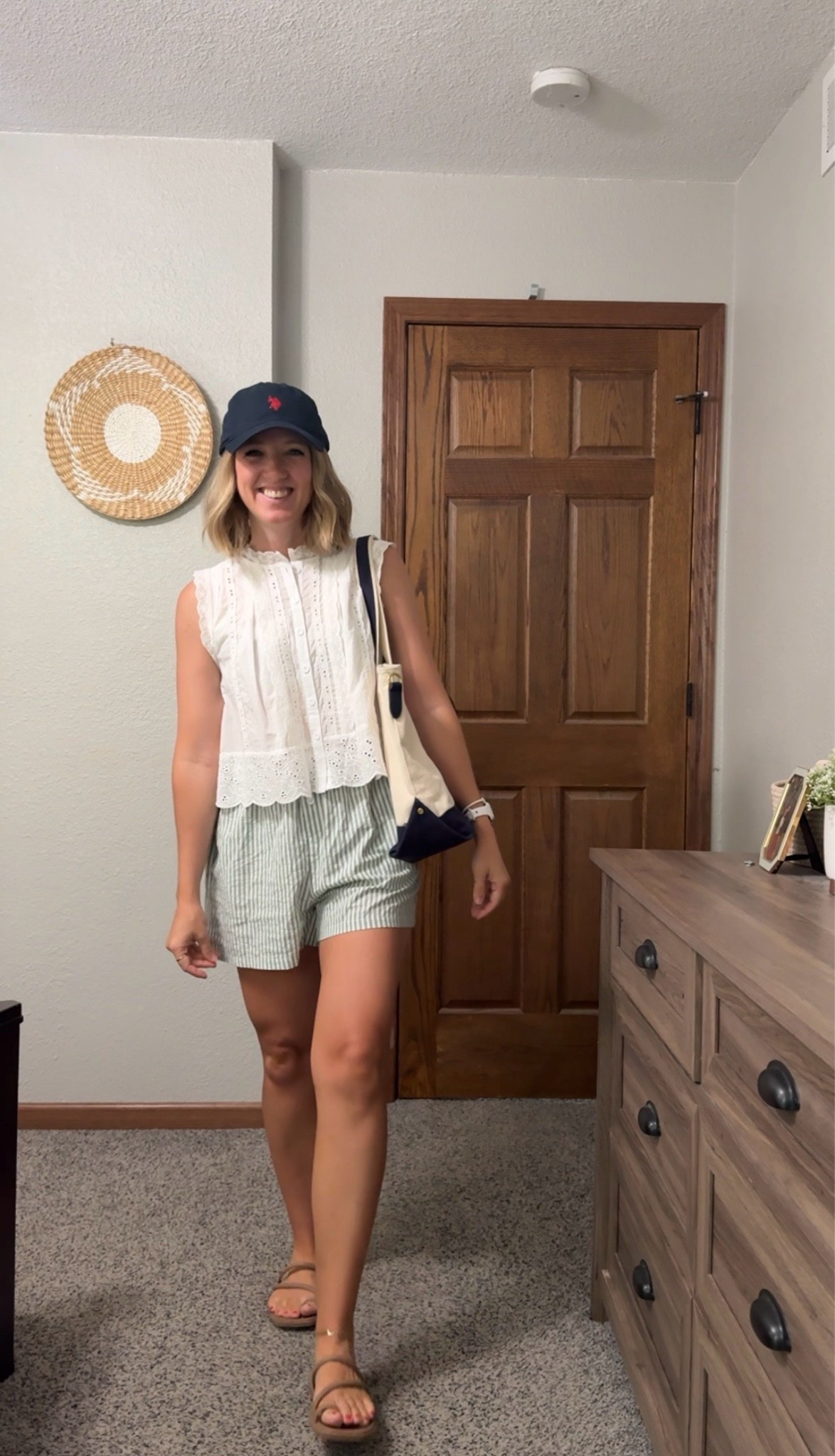 Wearing a medium in the shorts; I sized up for more room in the waist. My top is a size small.

#LTKmomlife #LTKgrwm #LTKootd