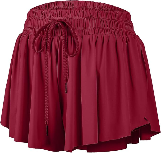 Blaosn Flowy Athletic Shorts for Women Gym Yoga Workout Running Short Pants Tennis Skort Skirt Cu... | Amazon (US)