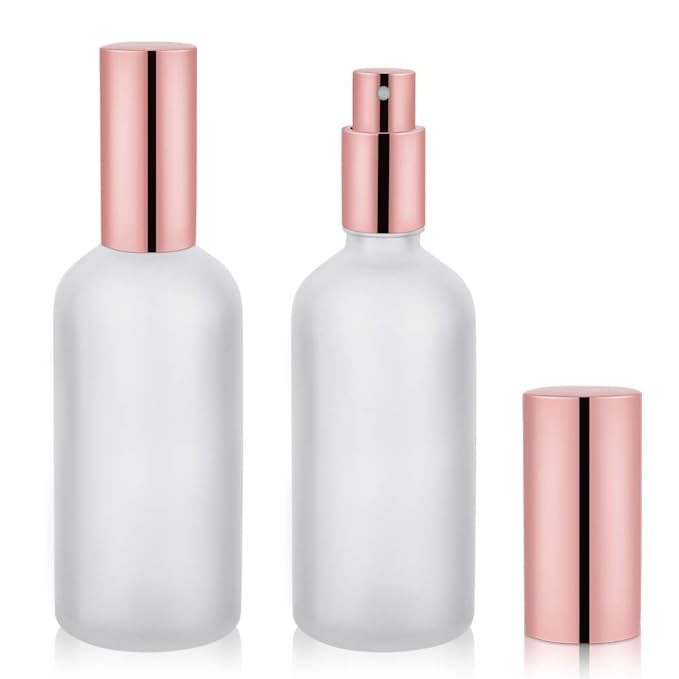 Small Glass Spray Bottle, Perfume Atomizer, Fine Mist Spray, 3.4oz, 2 Pack | Amazon (US)