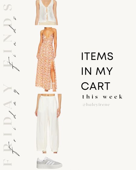 Items in my cart this week 🛒


Tie front top, cute summer top, perfect summer dress, slit maxi dress, low back dress, wedding guest dress, white pants, low rise pants, cargo pants, parachute pants, adidas, sneakers, tennis shoes

#LTKFind #LTKstyletip #LTKwedding