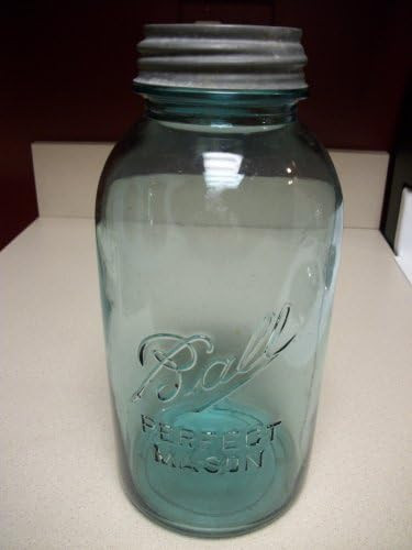 Vintage Ball Blue Quart Perfect Mason Jar with Zinc Lid | Amazon (US)