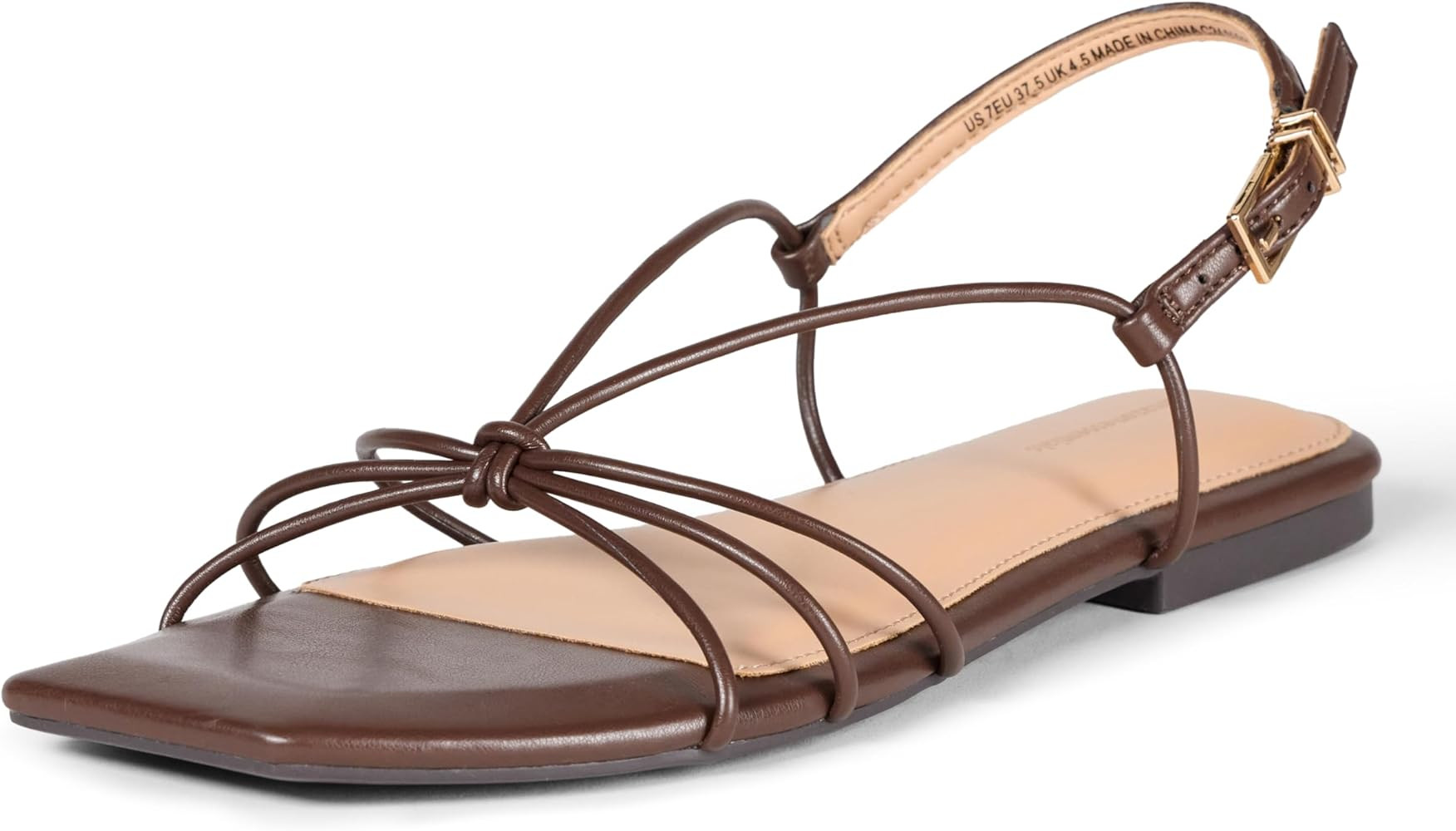 Amazon Essentials Women's Strappy Flat Sandals | Amazon (US)