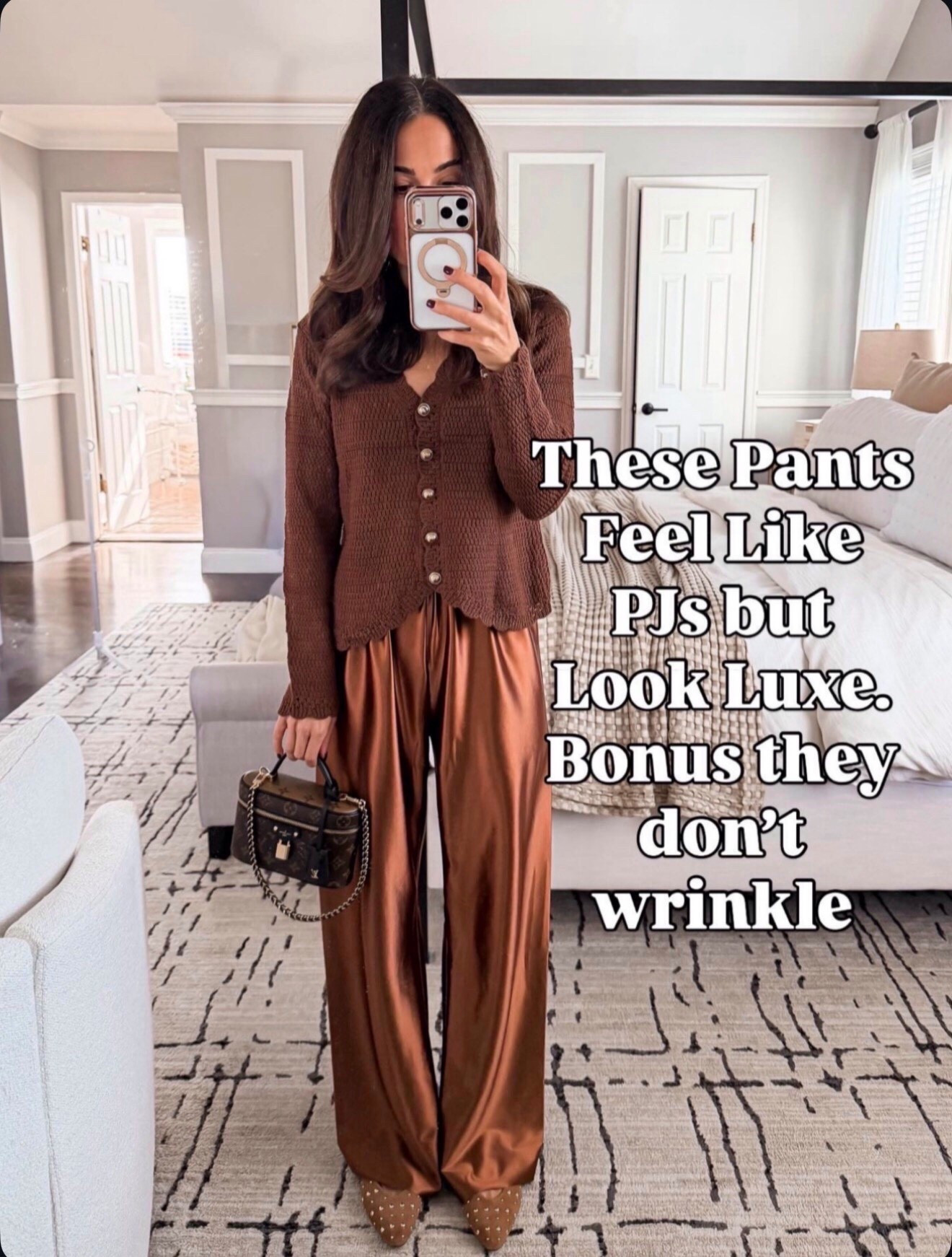 These satin wide-legs feel like pajamas but look SO luxe 🙌🏼 The drape, the sheen, the comfort… obsessed. And they don’t wrinkle 🙏🏼 Wearing size XS — perfect for or date night.

Follow my LTK @mrscasual on the @shop.LTK app to view this post and get my exclusive app-only content!

#LTKSeasonal #LTKOver40 #LTKootd