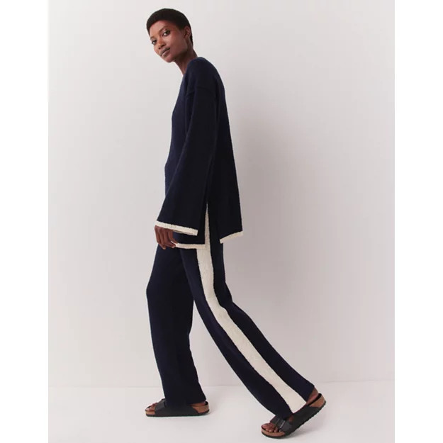 Bouclé Knit Wide Leg Pants | The White Company (US & CA)