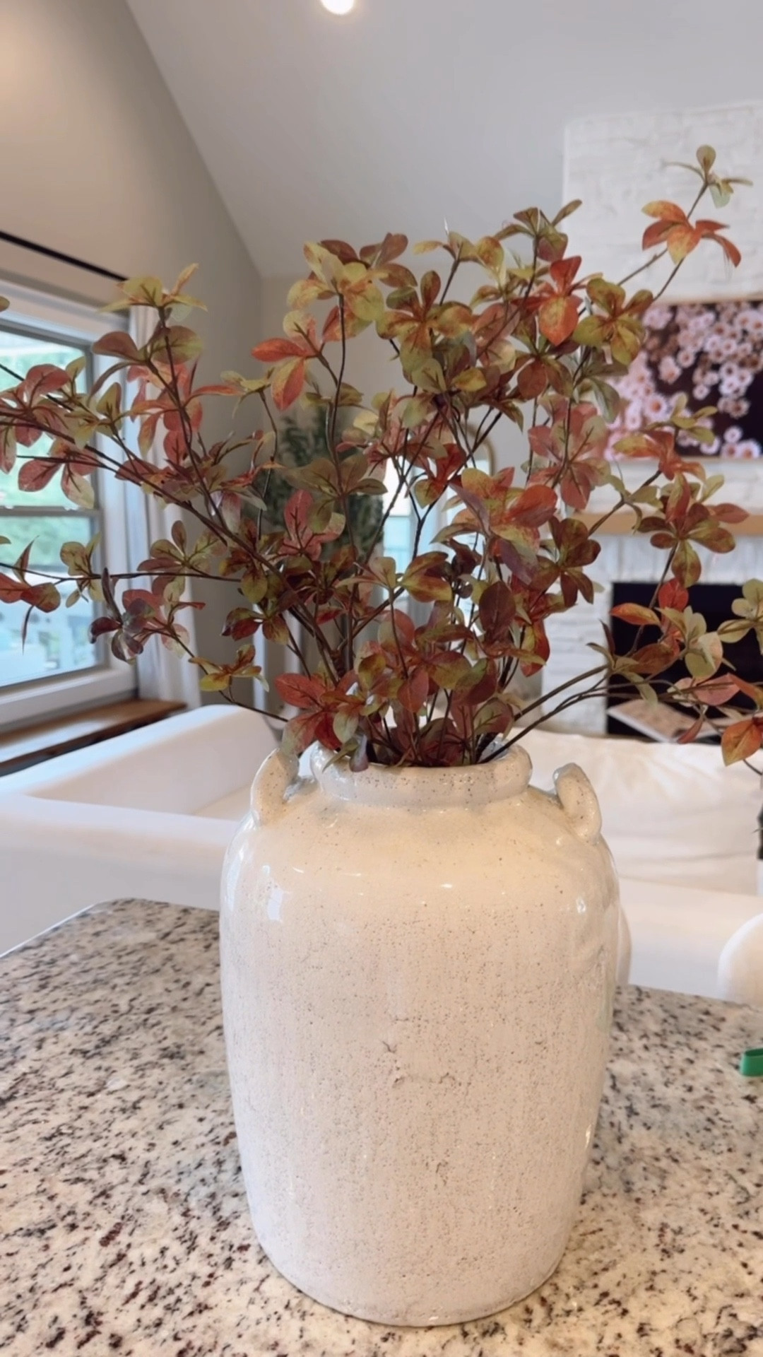 The new fall collection is out and I love these stems. They’re so beautiful! One of the biggest things is they look super realistic and also it’s bougie on a budget. The price is so good on this. It looks super high-end. I highly recommend it. I purchase two stems on this one and could even add another one. The pot is really big for reference they make two different sizes. 

Fall, fall, decor, magnolia, target,  target, fines, home, and hearth, fall, stems, fall floral

#LTKSeasonal #LTKFindsUnder50 #LTKHome