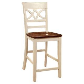 William's Home Furnishing Torrington II Vintage White Counter Height Chair CM3552WC-PC-2PK - The ... | The Home Depot