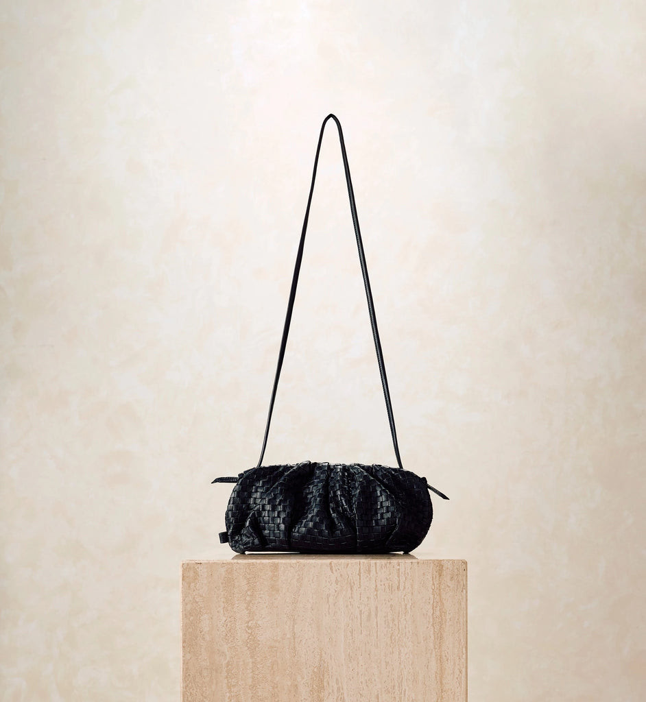 Shop the Gigi Woven Crossbody Black | Cleobella | Cleobella