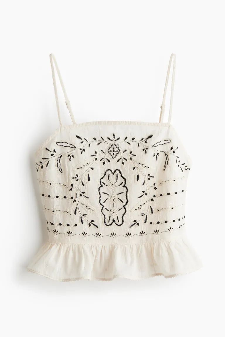 Embroidered Camisole Top | H&M (US + CA)