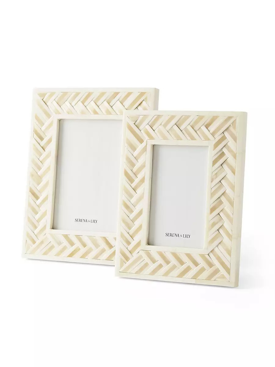 Chevron Bone Frame | Serena and Lily