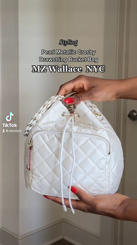 Spring Street Style featuring my NEW Pearl Metallic Crosby Drawstring Bucket Bag from MZ Wallace NYC!  #GiftedByMZW #DesignedToDoMore #springfashion #springstreetstyle #ootdstyle #summerfashion #outfitinspiration #handbags #mzwallacenyc

#LTKFind #LTKitbag #LTKstyletip