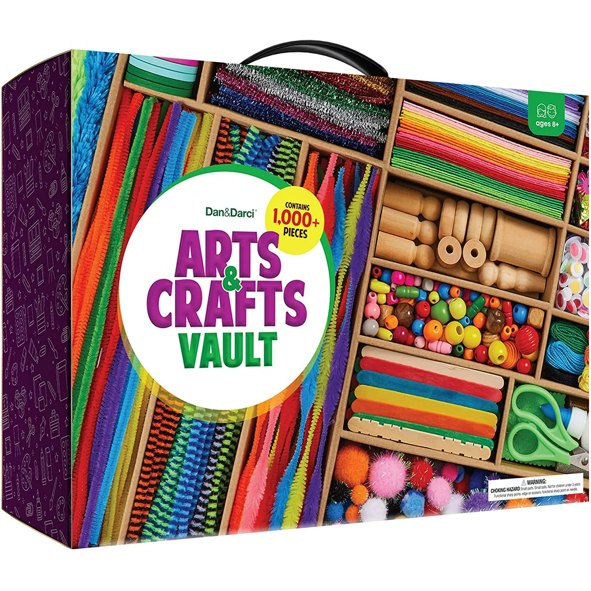 Dan And Darci Arts And Crafts Vault Supply Set Box Craft Kit 1000 Plus Piece | Walmart (US)