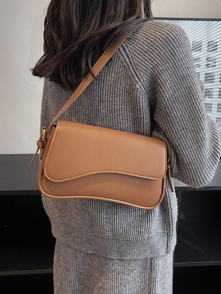 Bolso cuadrado ligero, informal, minimalista, con solapa, para adolescentes, niñas, mujeres, est... | SHEIN