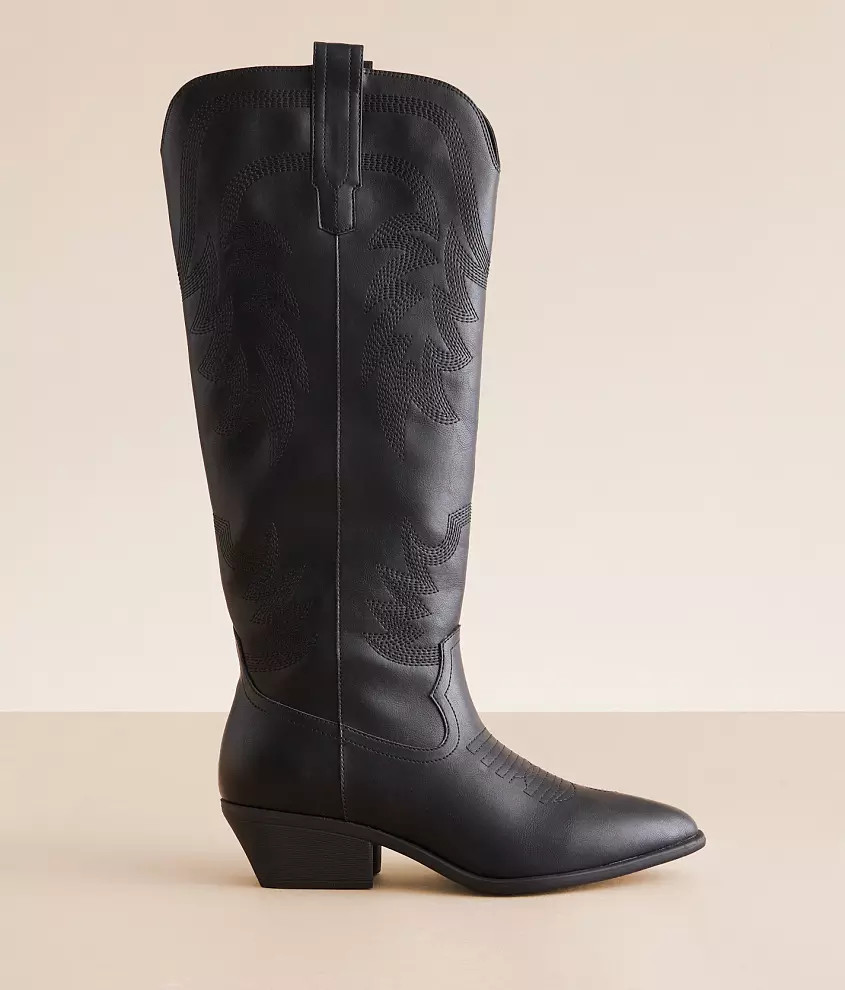 Embroidered Western Boot | Buckle