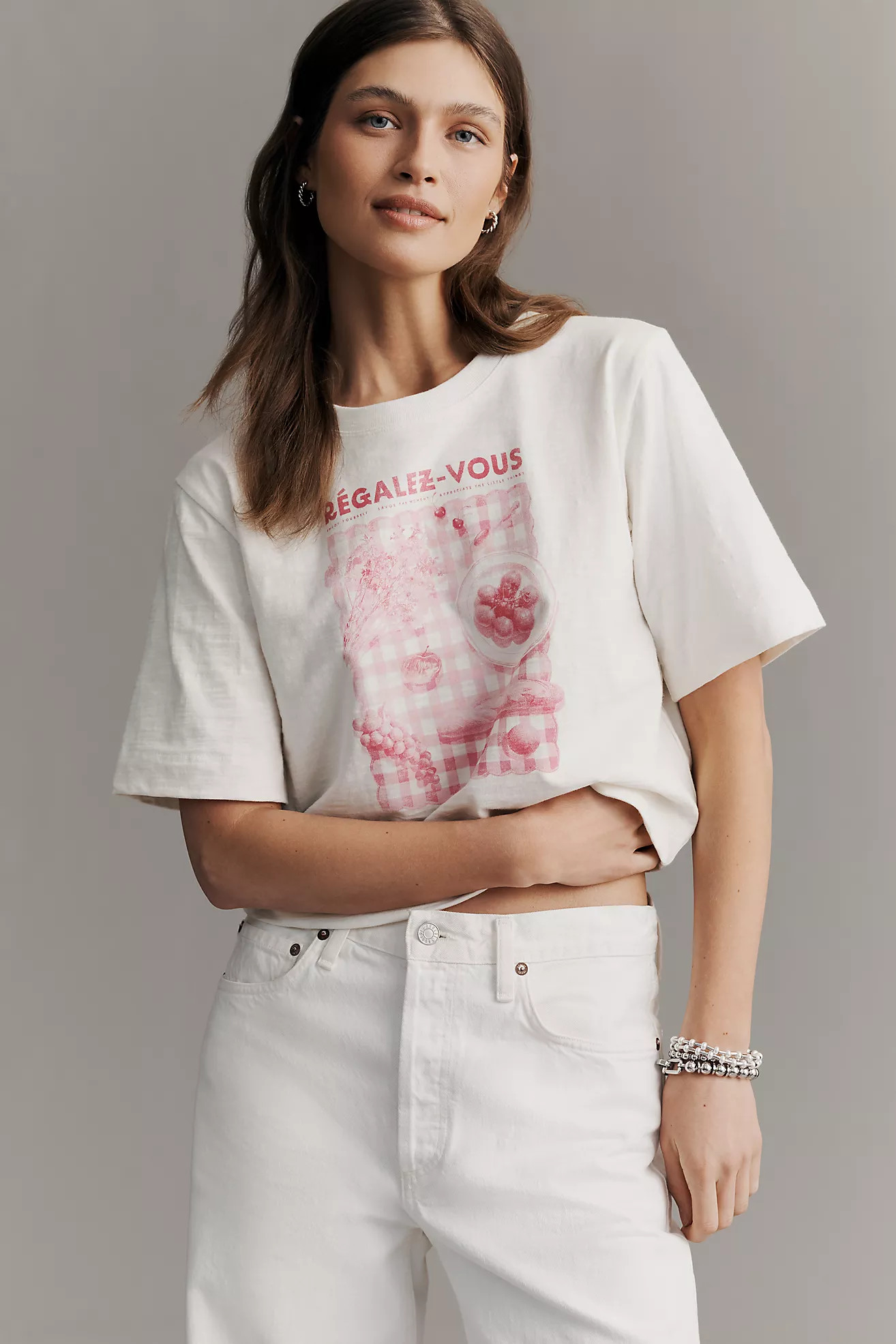 Maeve Corey Cotton Boxy Tee | Anthropologie (US)